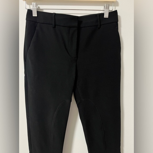 Burberry Black Skinny Trousers Crop with Zippers Riding - Picture 13 of 14